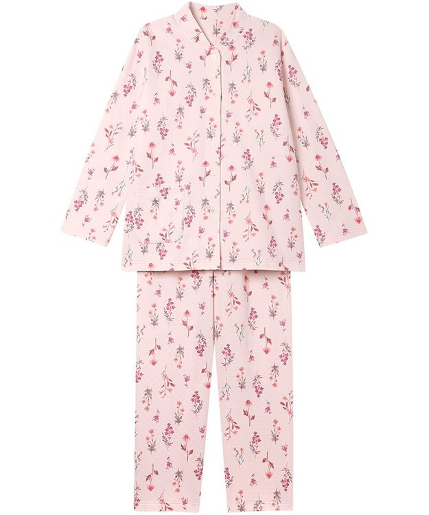 Wing パジャマ 綿混(本体) あったか 冬 長袖 長ズボン レディース EP6021 ウイング／ワコール ピンク