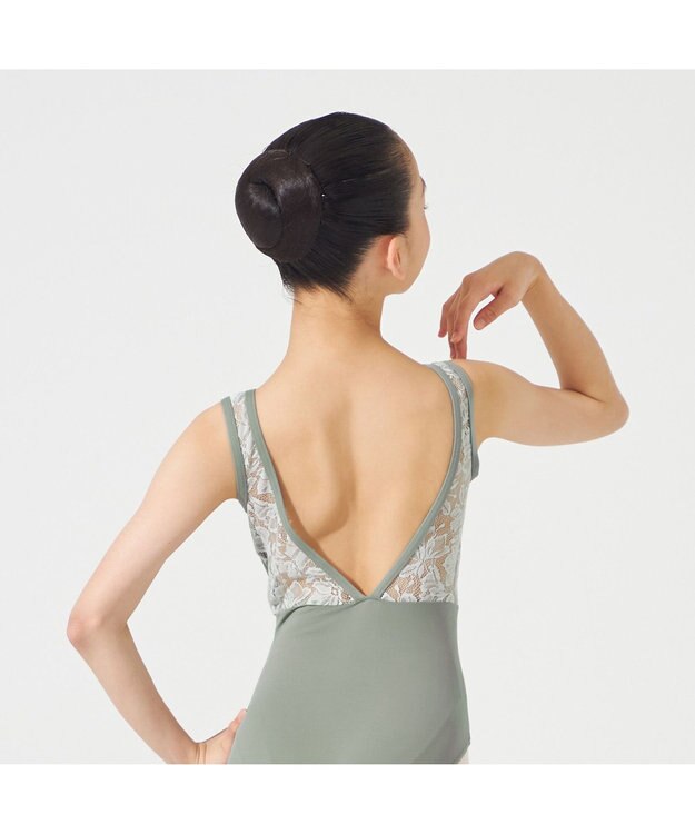 Chacott 【MAY NAGAHISA】ジュニア ノースリーブレオタード シーグリーン