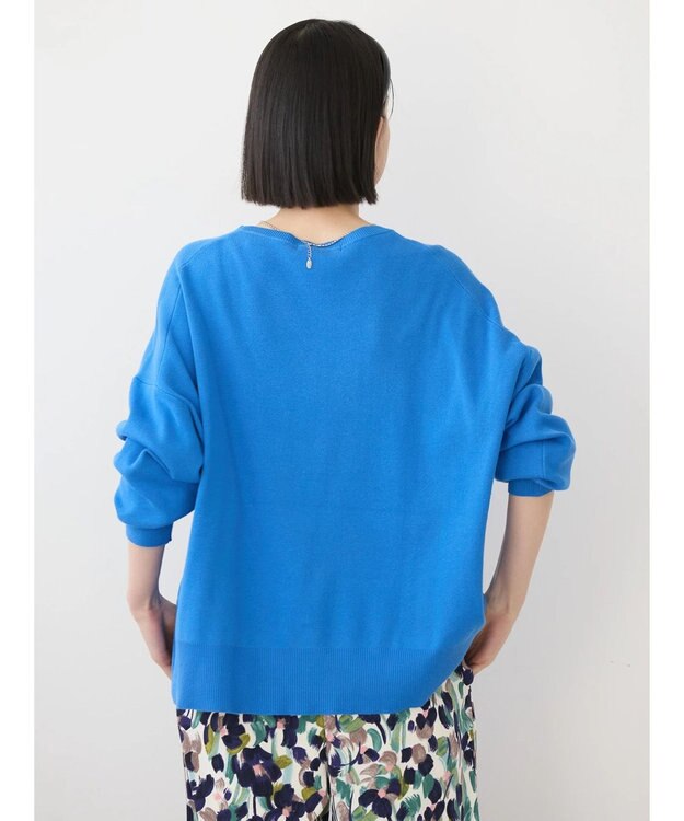 AMERICAN HOLIC 前振りニットプルオーバー Blue