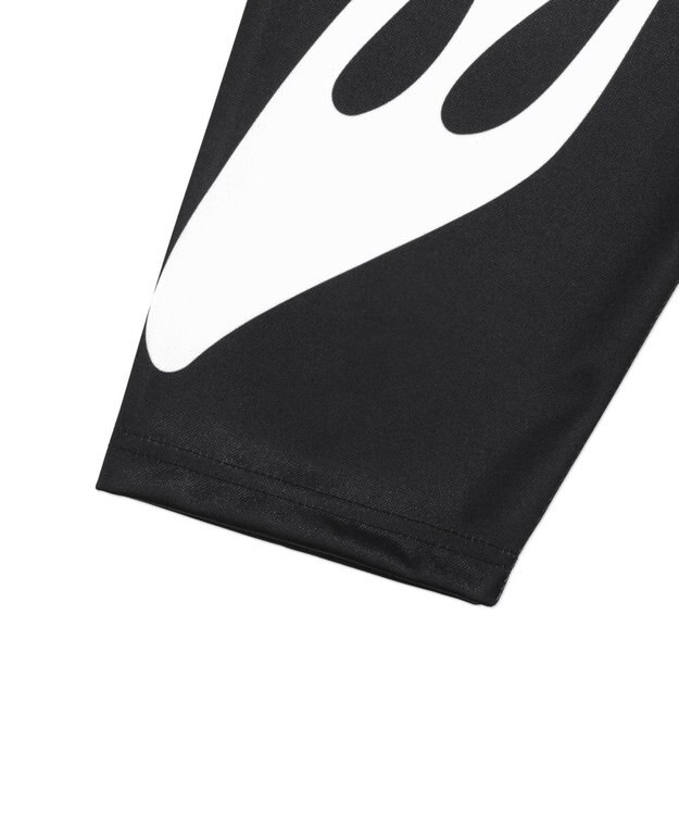 WEGO 【ユニセックス着用ITEM】ファイヤーパターンゲームロゴT（長袖） ブラック