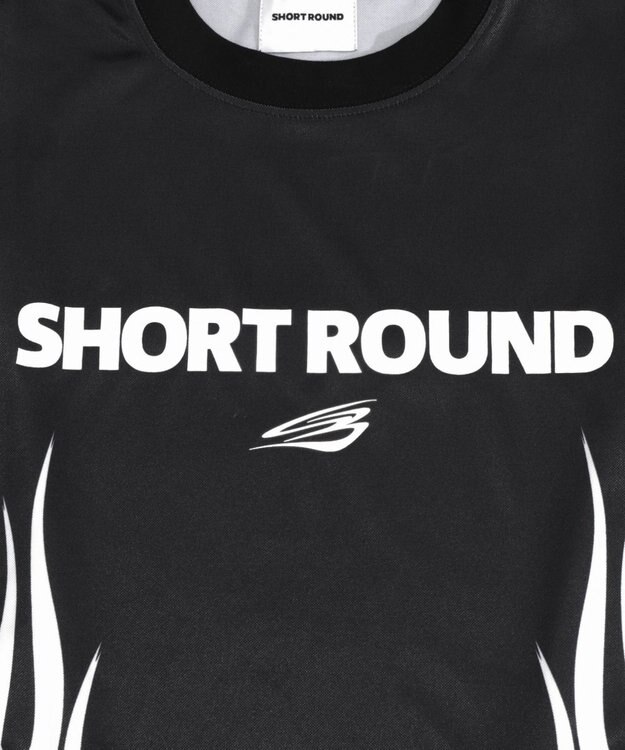 WEGO 【ユニセックス着用ITEM】ファイヤーパターンゲームロゴT（長袖） ブラック