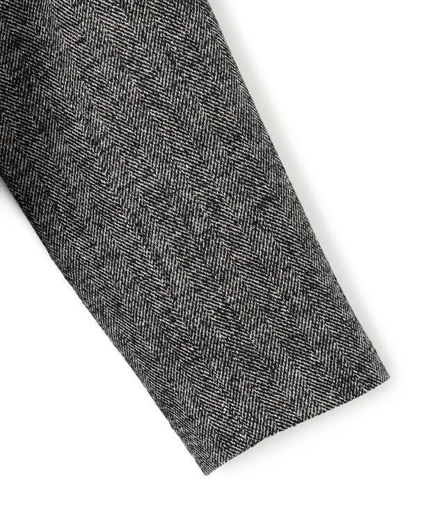 23区 ヘリンボーンループツイード ジャケット ブラック系