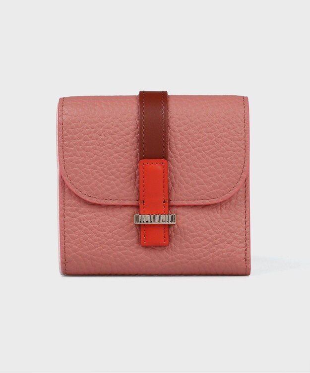 Paul Smith ベルトストラップ 2つ折り財布 ピンク