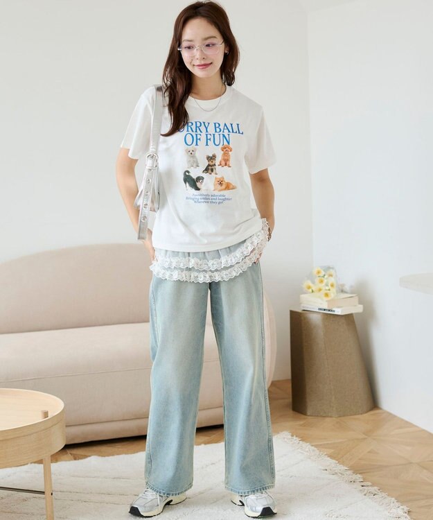 WEGO 【SMサイズ展開】グラフィックTシャツ 柄1