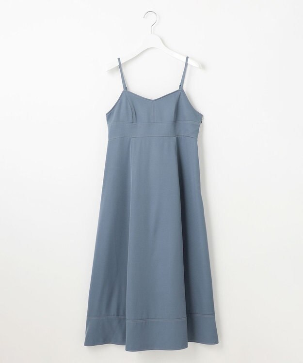 Feroux 【新色追加・洗える】バックリボン キャミワンピース ブルー系