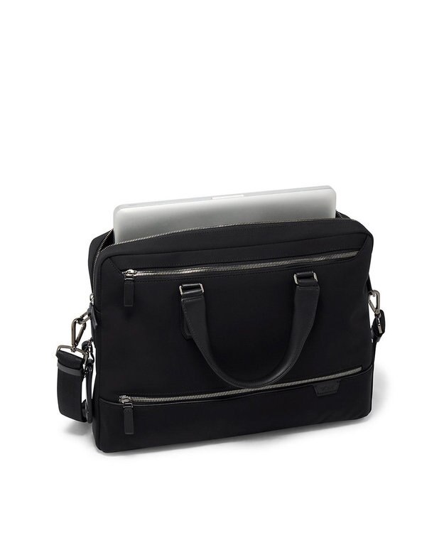 TUMI ビジネスバッグ メンズ TUMI HARRISON 「アヴォンデール」トップ・ジップ・ブリーフ ブラック