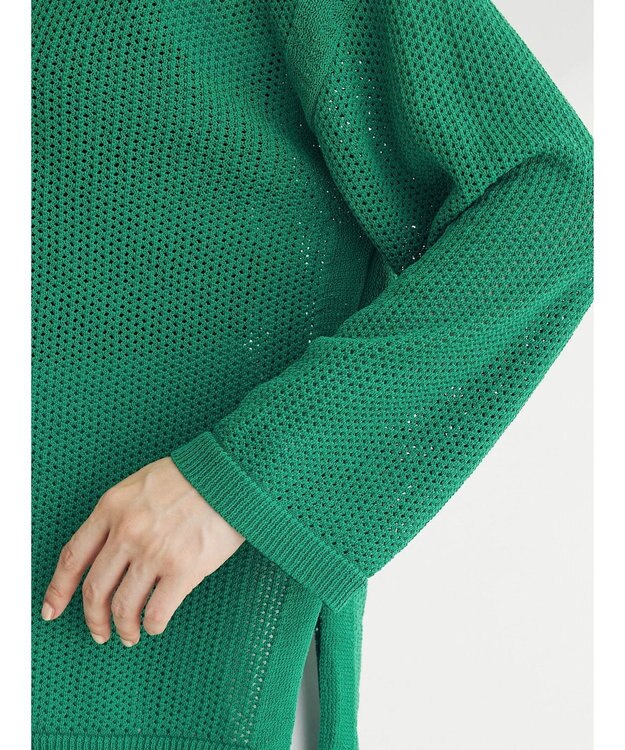 Green Parks メッシュニットプルオーバー Green