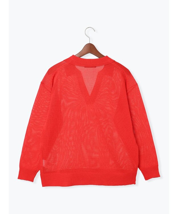 Te chichi メッシュスキッパーポロニット レッド