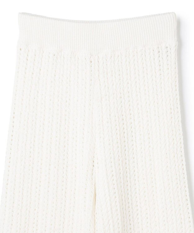 uncrave シースルーケーブルニット パンツ オフ