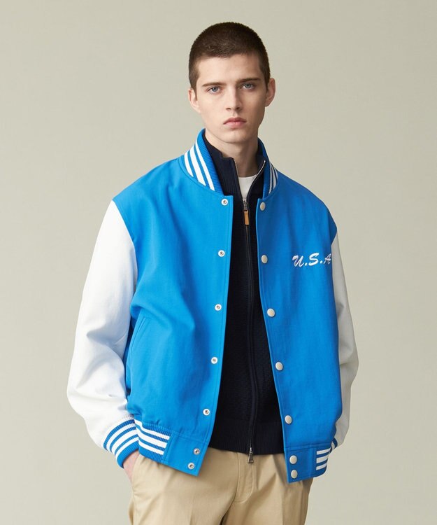 J.PRESS MEN 【数量限定カラー有】スタジアムジャンパー ブルー系