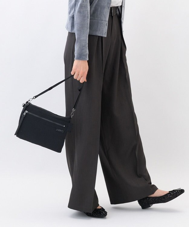 ACE BAGS & LUGGAGE W&.Day/Night キルッコ フラットショルダー 19141 ダブルアンドデイナイト ブラック