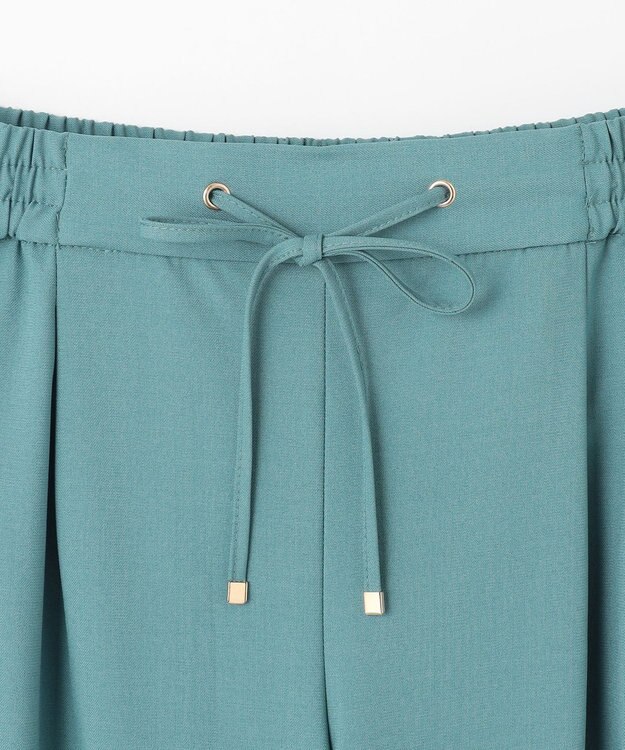 ANY 【ウエストゴム】イージーケアライトストレッチワイドパンツ ブルー