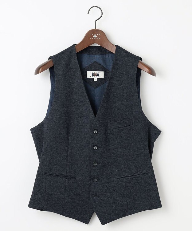 JOSEPH ABBOUD 【多機能/ストレッチ】ツィーディージャージーベスト ネイビー系