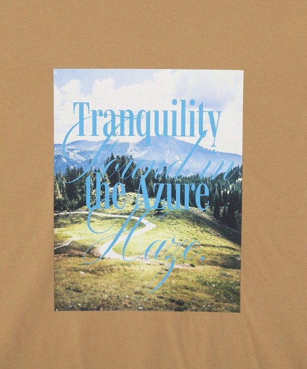 CRAFT STANDARD BOUTIQUE フォトプリントＴシャツ Camel