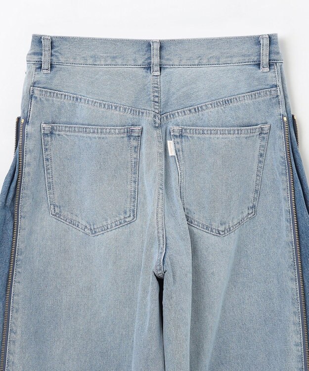 GRACE CONTINENTAL サイドジップデニムパンツ ブルー