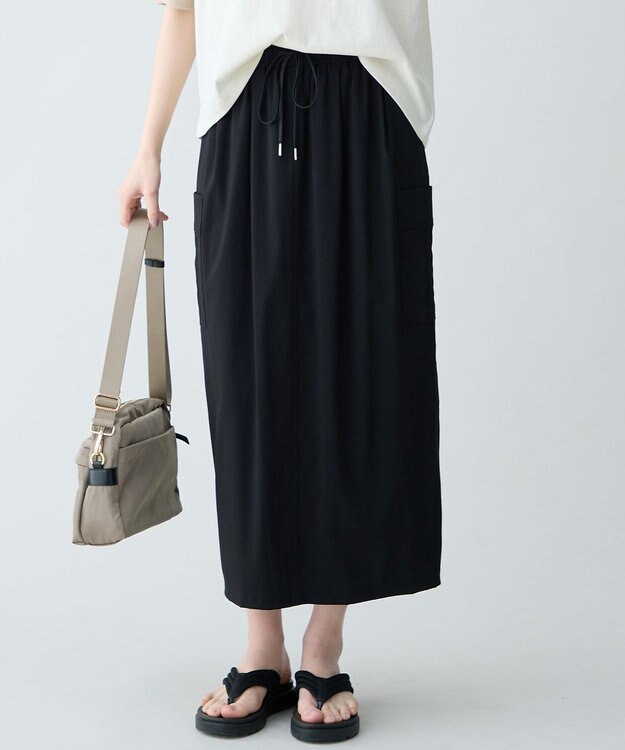 ANY L 7daysデイリーリラックススカート ブラック