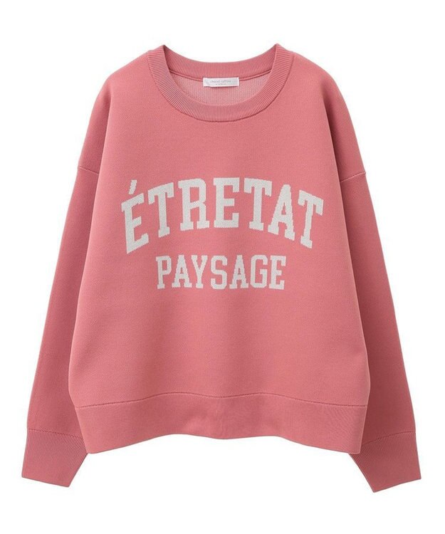 Green Parks ロゴラメニットプルオーバー Pink