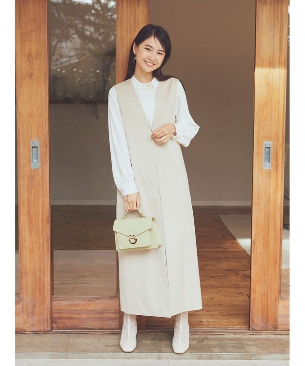 earth music&ecology ジップジレワンピース Beige