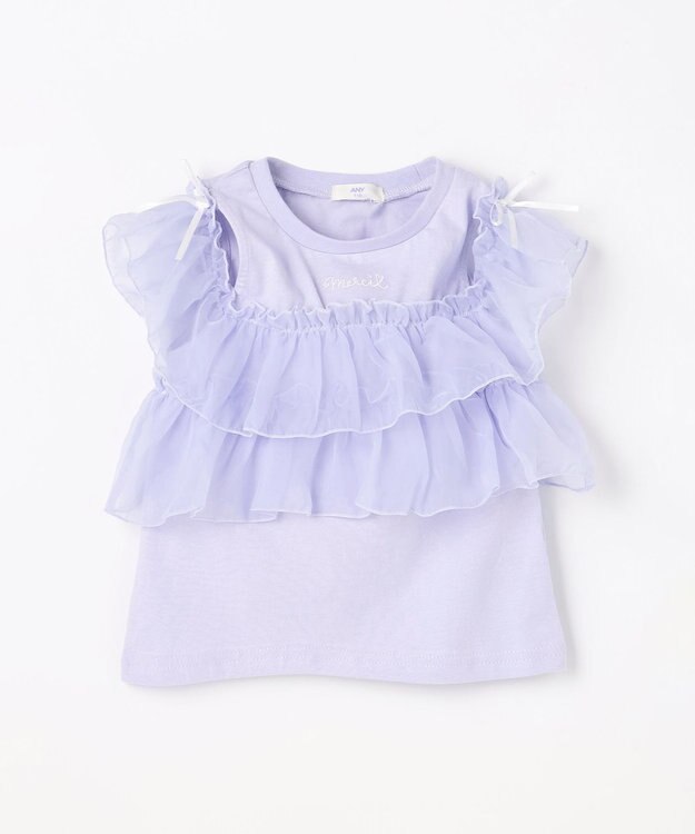 ANY KIDS 3WAY フリルドッキングTシャツ サックスブルー