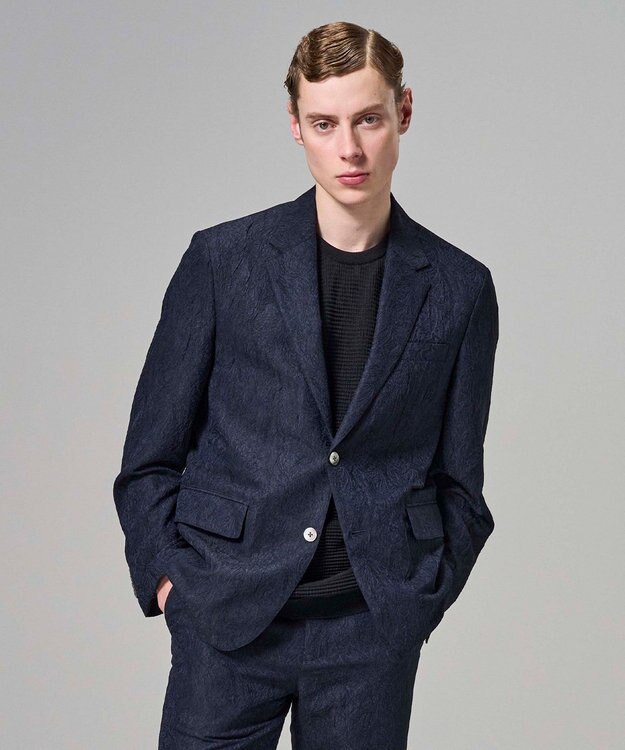 JOSEPH HOMME 【HIGH GRADE LINE】ブリーズリージャガード　ジャケット ネイビー系