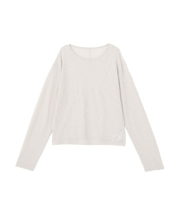 earth music&ecology シアーワッフルプルオーバー Gray