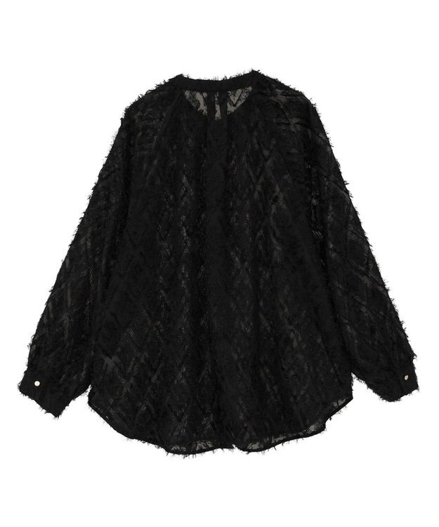 Green Parks Ｏ．フサフサ２ｗａｙボウタイブラウス Black