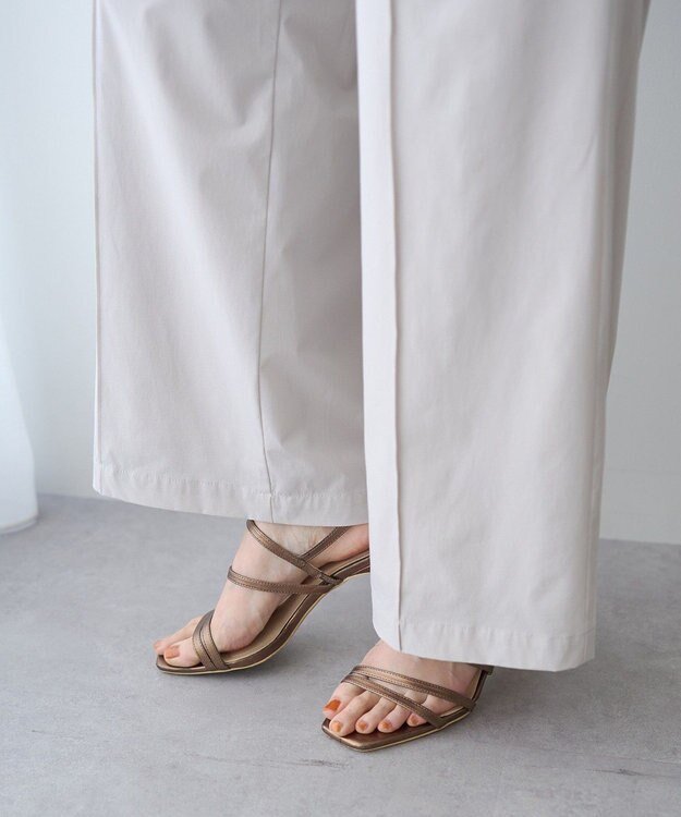 YECCA VECCA 【UVカット/接触冷感/遮熱】イージーワイドパンツ Light Beige