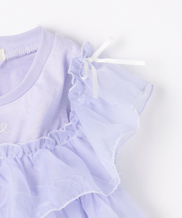 ANY KIDS 3WAY フリルドッキングTシャツ サックスブルー