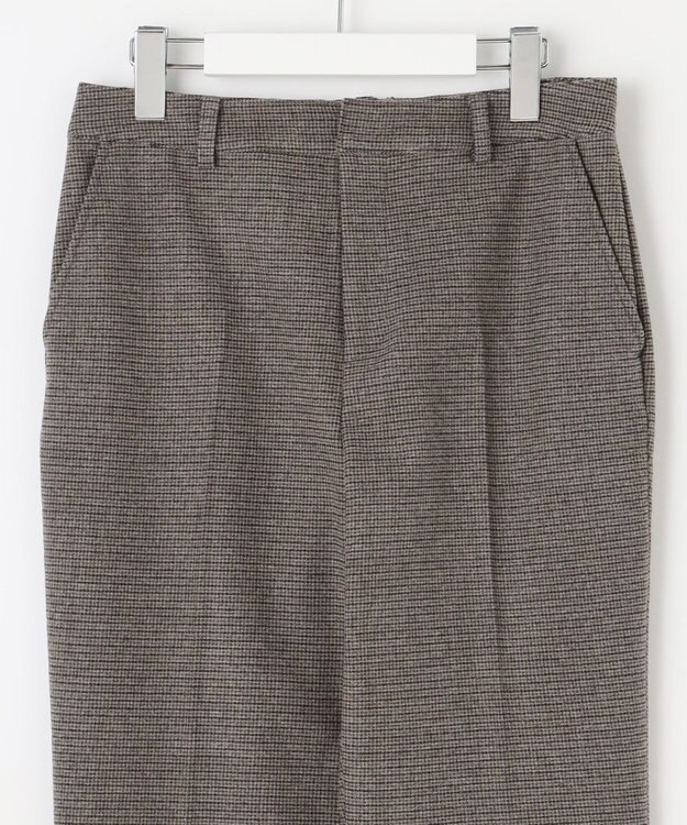 J.PRESS LADIES S 【洗える】チェルビック チェック テーパード パンツ ブラウン系3