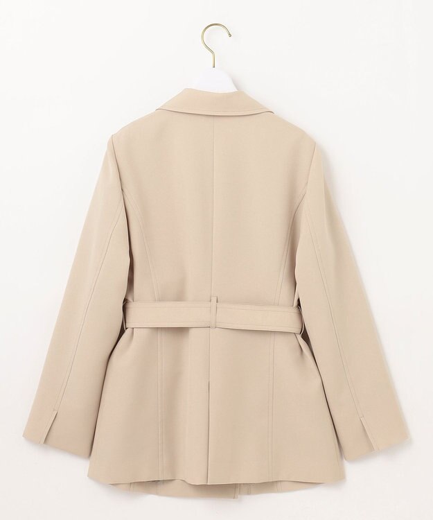 ANY SIS 【洗える】ベーシックハーフ トレンチコート ベージュ