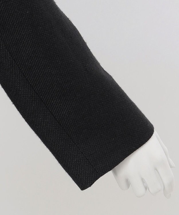 23区 【エステータ】シルクリネン チェスターコート ブラック系