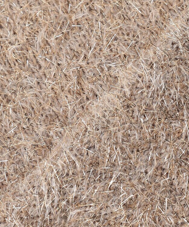 自由区 L 【洗える】フェザーラメ ベスト モカ