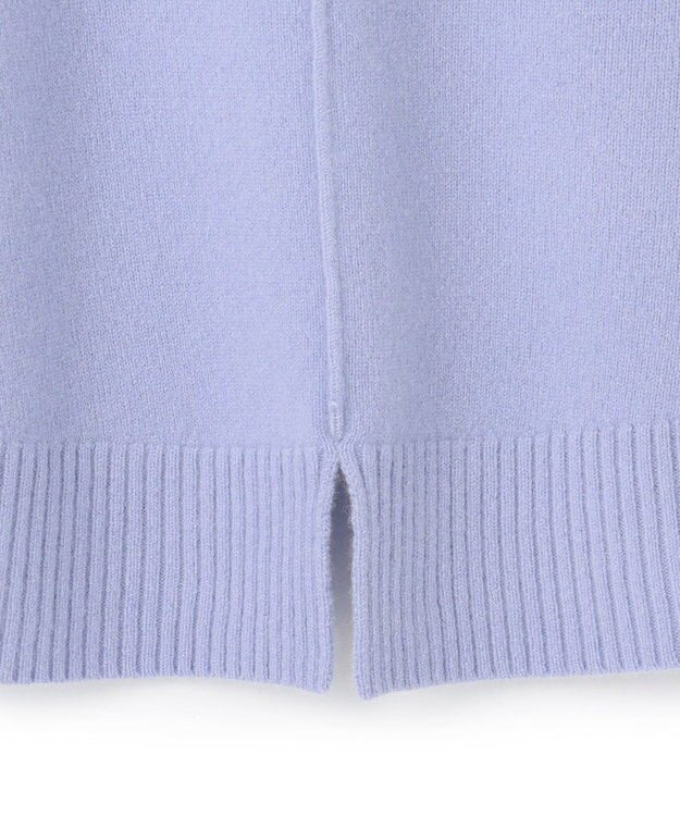 UNFILO カシミヤブレンド ハイネックニット サックス