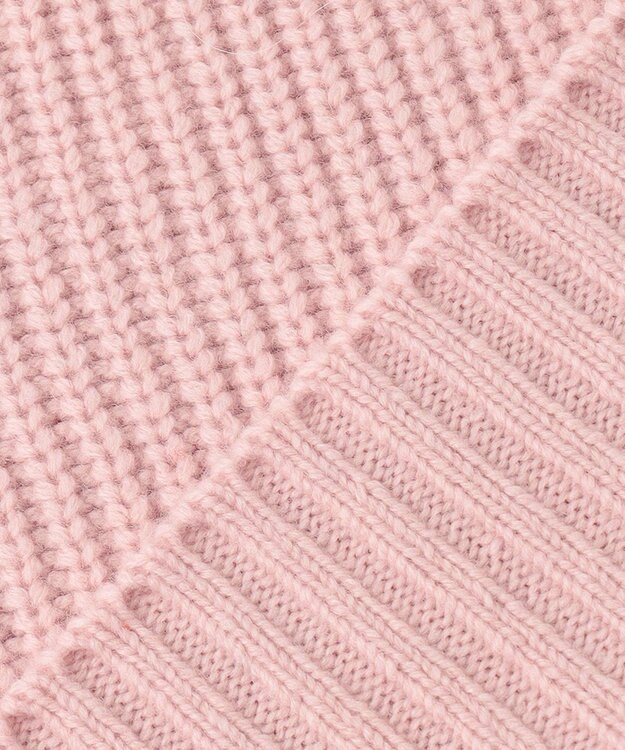 J.PRESS LADIES 【洗える】AUSSIE AIR ハイネック ミドルゲージ ニット ピンク系