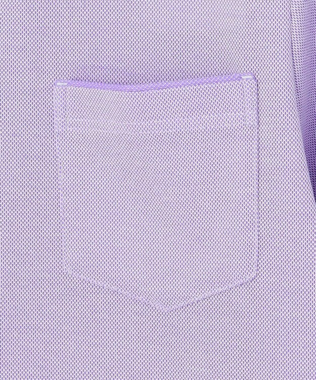 JOSEPH ABBOUD 【愛されて20年！オーガニックコットン使用】 バンダナプリント ダディ ポロシャツ ライラック系