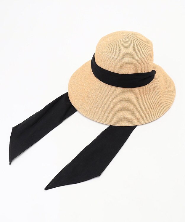 自由区 【カタログ掲載・WEB限定】ブレードロングリボン ハット ベージュ系