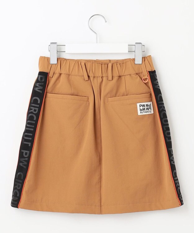 PW CIRCULUS 【 伸縮性あり 】【WOMEN】サイドロゴテープ スカート ベージュ系