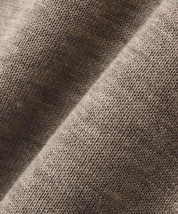 YECCA VECCA 裾ラメMIXラウンドヘムニット Gray Beige