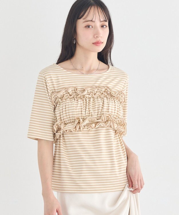 earth music&ecology SET2点マルチウェイバンドゥ＋プルオーバー Beige