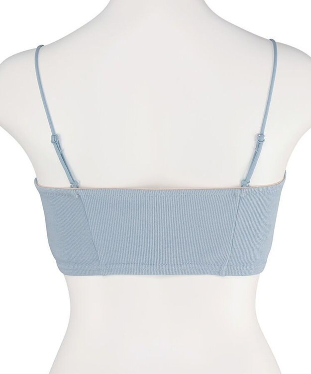 San-ai Resort（三愛水着楽園） 【楽旅ブラ】リブニットチューブブラ【northerly】 ブルー