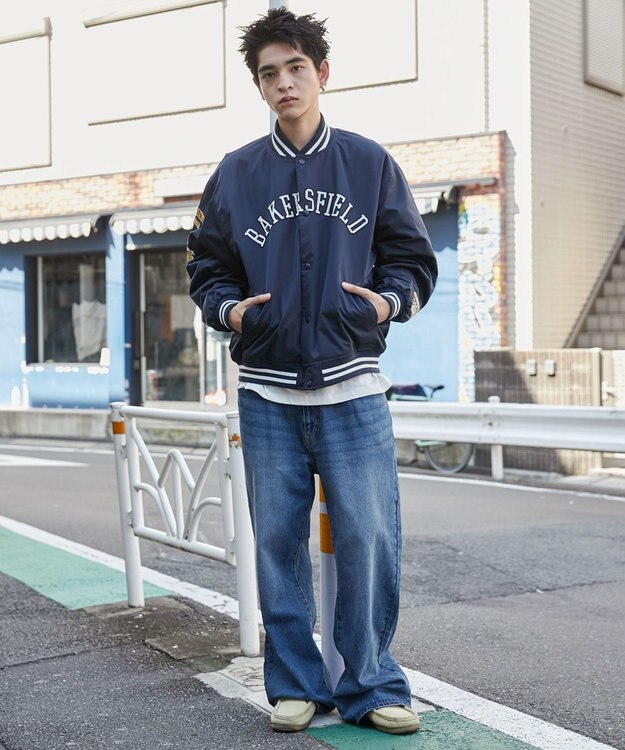 WEGO パテッドワッペンスタジャン ネイビー