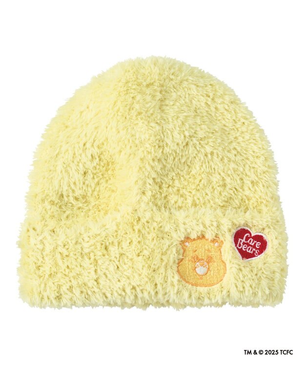 MOONBAT Care Bears(ケアベア) ボリュームへアリービーニー ニット帽 帽子 手洗い可能 ライトイエロー