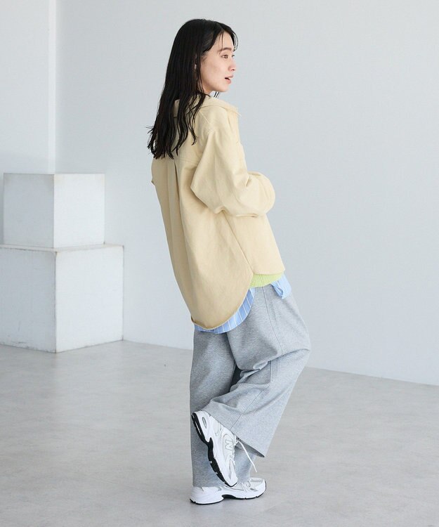 CRAFT STANDARD BOUTIQUE ワークシャツブルゾン Light Beige