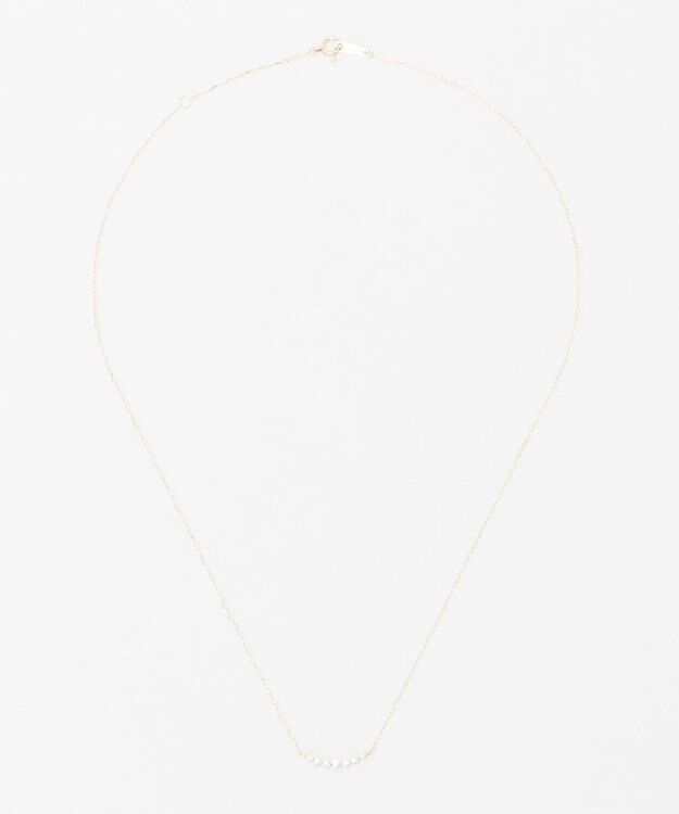 TOCCA 【WEB限定】FRILL DIAMOND NECKLACE K10 ダイヤモンド ネックレス ゴールド系