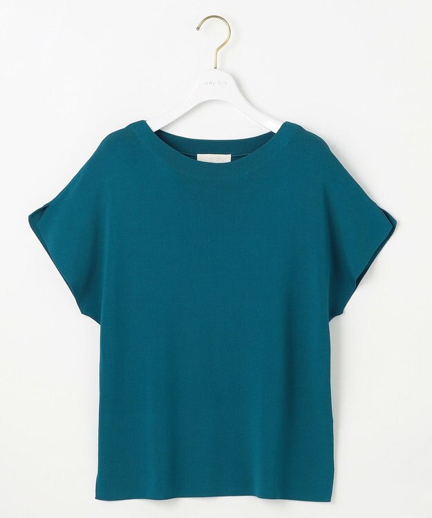 ANY SIS 【接触冷感・UVカット・洗える】ビューティクール フレンチ ニットＴ グリーン