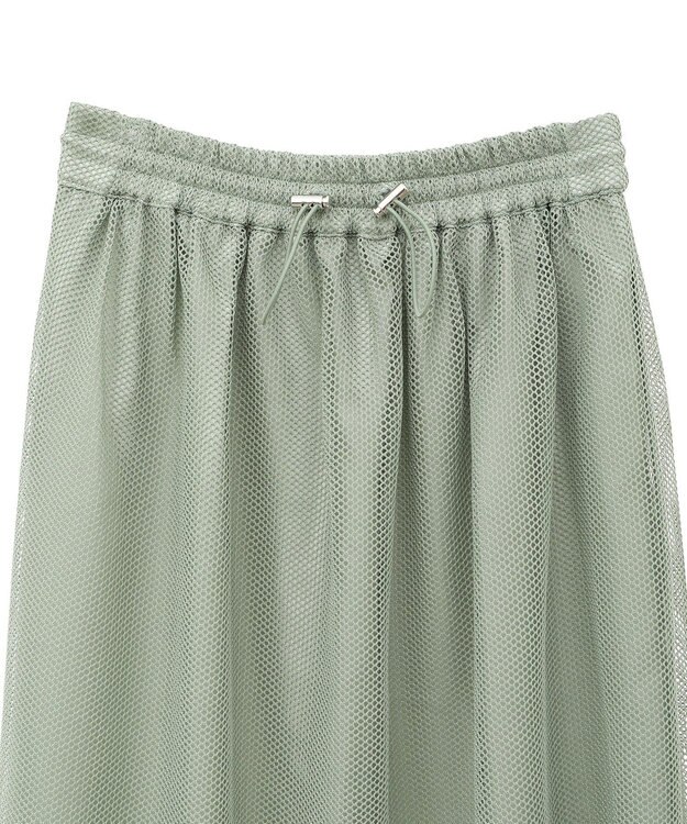 Green Parks メッシュティアードスカート Mint