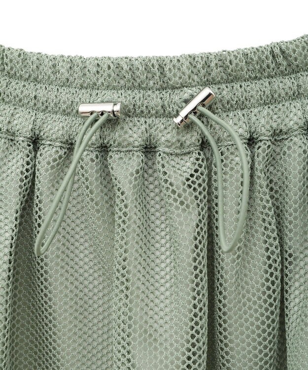 Green Parks メッシュティアードスカート Mint