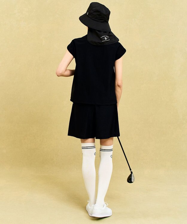 23区GOLF 着用動画あり【辻梨恵プロ着用】機能に優れた新素材「AIR TOOL」キュロットショーツ ブラック系