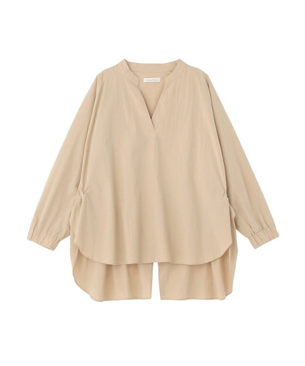 Green Parks スキッパーブラウス Beige