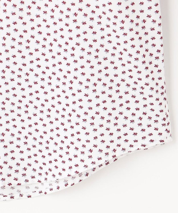 JOSEPH ABBOUD 【キングサイズ】ストレッチ コンパクトジャージープリント シャツ ワイン系5